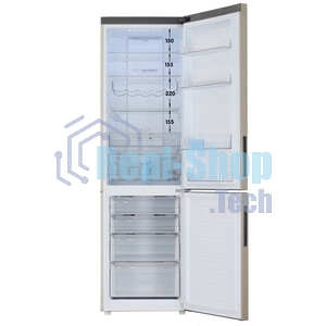 Холодильник Haier C2F637CGGU1 золотистый, двухкамерный, 278/108л, морозилка снизу, No Frost