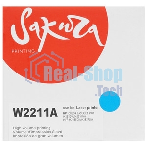 Картридж лазерный Sakura W2211A (HP 207A) для HP LaserJet Pro M255, голубой, 1250 к.