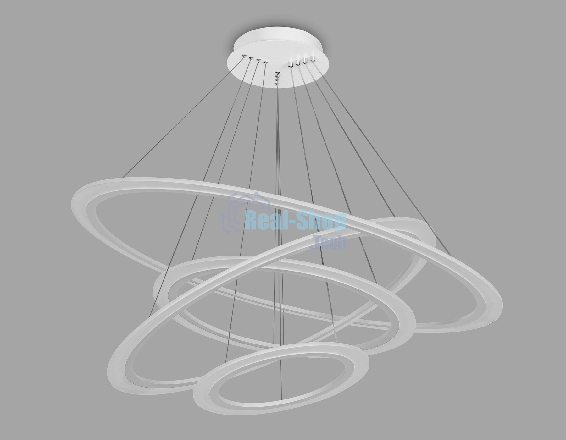 Светильник Ambrella light FA4363/4 WH белый 235W 3000K/4200K/6400K D1000*870 (ПДУ РАДИО 2.4G)