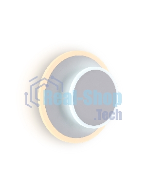 Настенный светодиодный светильник с выключателем Ambrella light FW105 WH/S белый/песок LED 3000K/6400K 15W 240*190*50