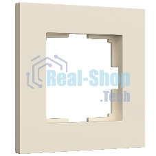 Рамка на 1 пост Slab (айвори софт) W0012962