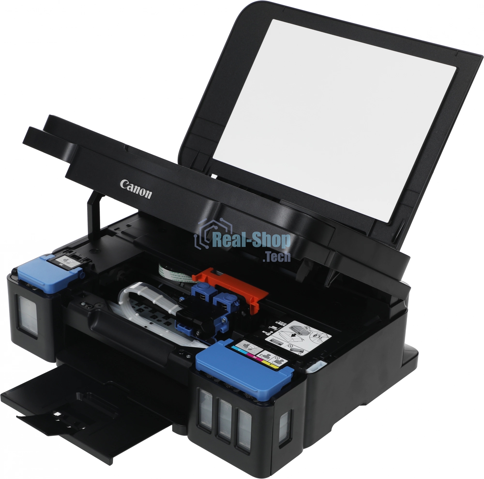 МФУ струйное Canon PIXMA G3410 (2315C009), A4, цветное, печ. 8.8 стр/мин (ч/б) 5 стр/мин (цвет), скан. до 19 стр/мин., 4800x1200 dpi (принтер) 1200х600 dpi (сканер), USB, Wi-Fi