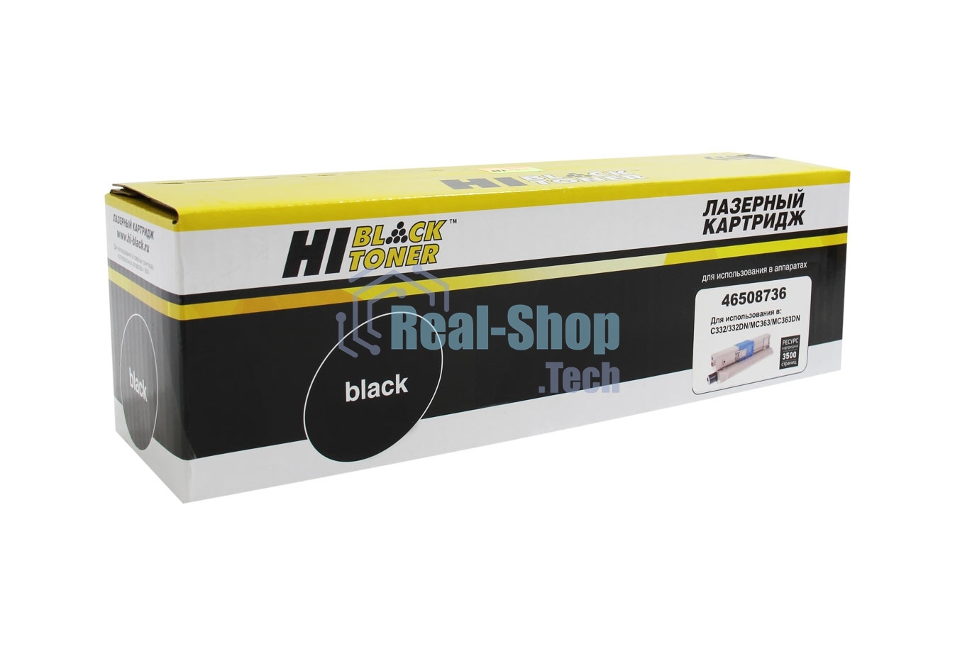Картридж лазерный Hi-Black (HB-46508736) для OKI C332/MC363, Bk, 3,5K