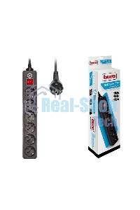 Сетевой фильтр Buro 600SH-3-B 3 м (6 розеток) черный (коробка)