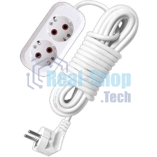 Удлинитель 2х3 м с заземл. 10А IP20 У10-553 ПВС 3х0.75 UNIVersal 553-03