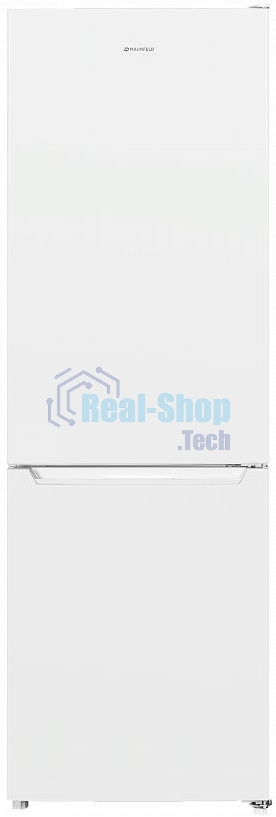 Холодильник Maunfeld MFF185SFW белый двухкамерный 213/104л морозилка снизу