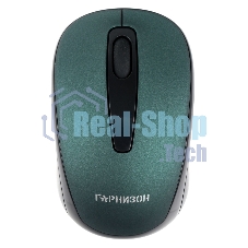 Мышь беспроводная Гарнизон GMW-450-2 зеленый, 1000 dpi, радиоканал, USB, кнопки - 3
