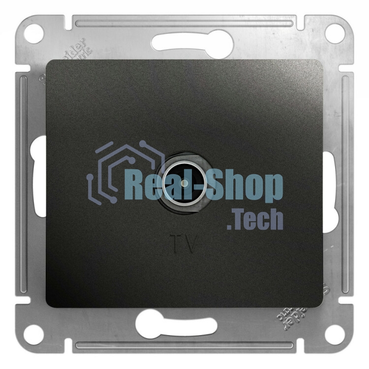 Механизм розетки TV Glossa 1DB оконечной антрацит SchE GSL000791