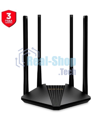 Wi-Fi роутер MERCUSYS MR30G, Wi-Fi 5, AC1200, 2.4/5ГГц, 2 LAN, черный