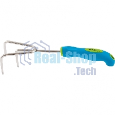 Рыхлитель 3-зубый, 80х310 мм, нерж. сталь, двухкомпонентная рукоятка, PREMIUM PLUS Palisad