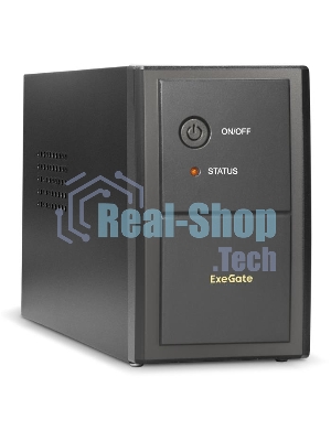 Источник бесперебойного питания ExeGate EP244541RUS Power Back BNB-400 400VA, черный, 2 евророзетки