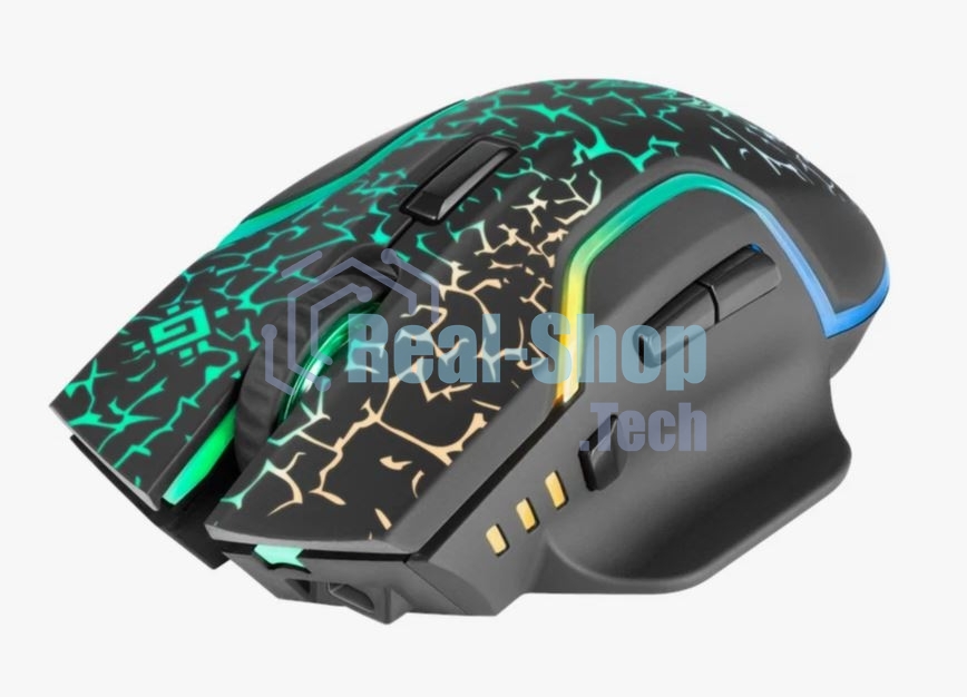 Мышь беспроводная Defender Oneshot GM-067 черный, 3200 dpi, радиоканал, USB, кнопки - 7