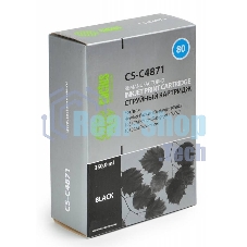 Картридж струйный Cactus CS-C4871 №80 черный (350 мл.) для HP DesignJet 1050C/1055CM/1000
