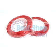 Скотч двусторонний прозрачный 3M с красной защитной лентой ширина 8 мм 25 м 2 шт. 112215