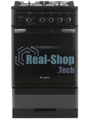 Плита газовая Gefest ПГ 5500-03 0044 черный, конфорок 4 шт, духовка 52 л, 50 см x 85 см x 58.5 см