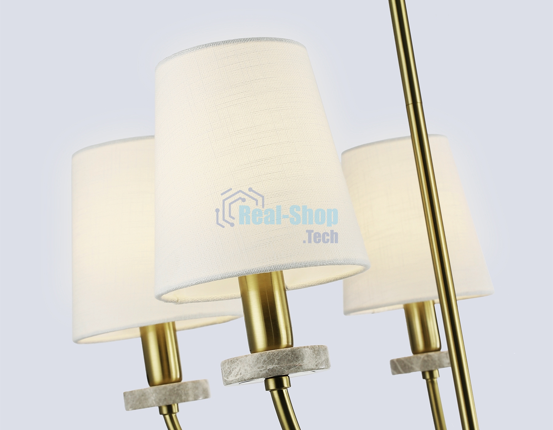 Люстра Ambrella light LH75351/5 SB/WH бронза/белый E14*5 max 40W D630*780