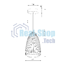 40009/1 LED / подвесной светильник / черный