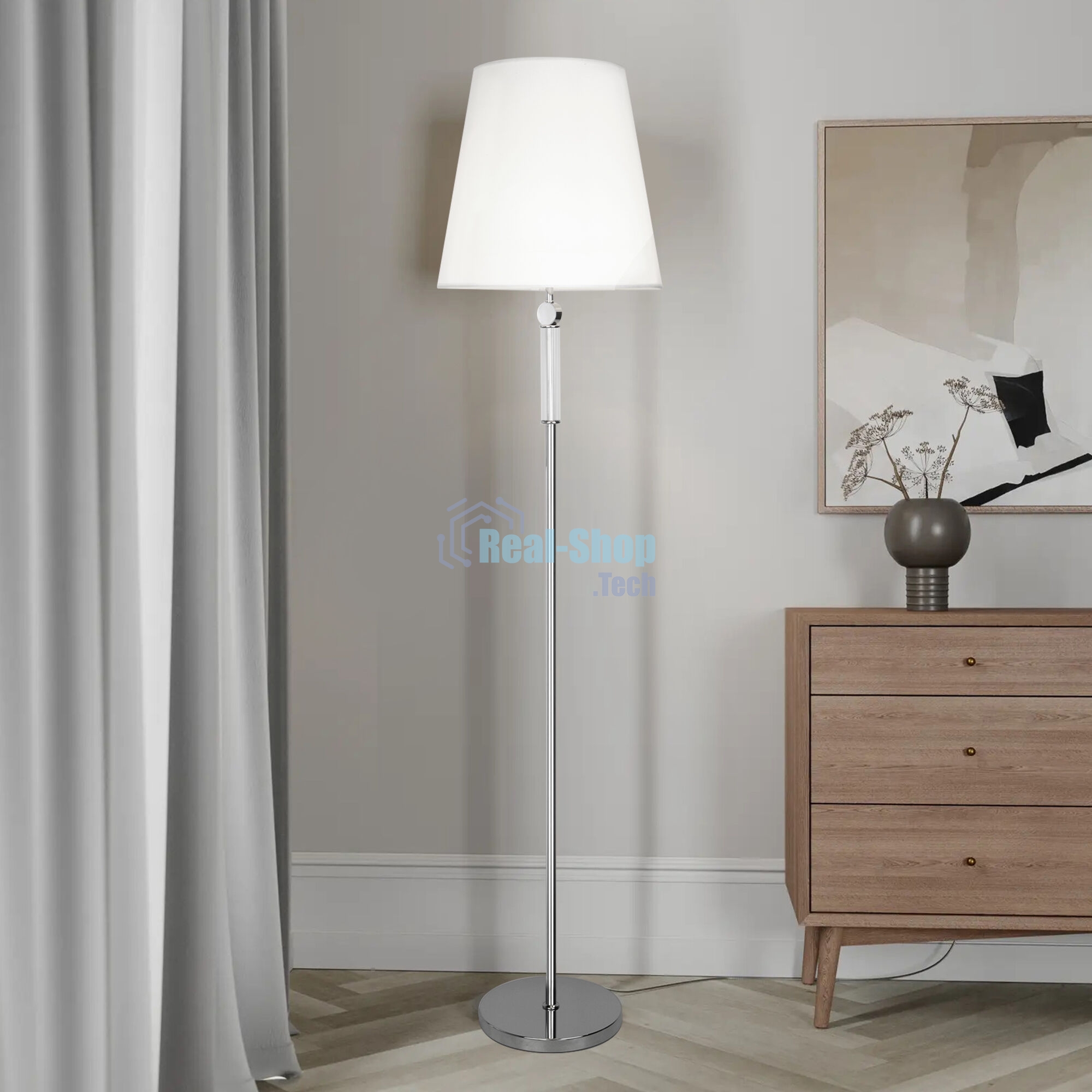 01146/1 / напольный светильник / хром