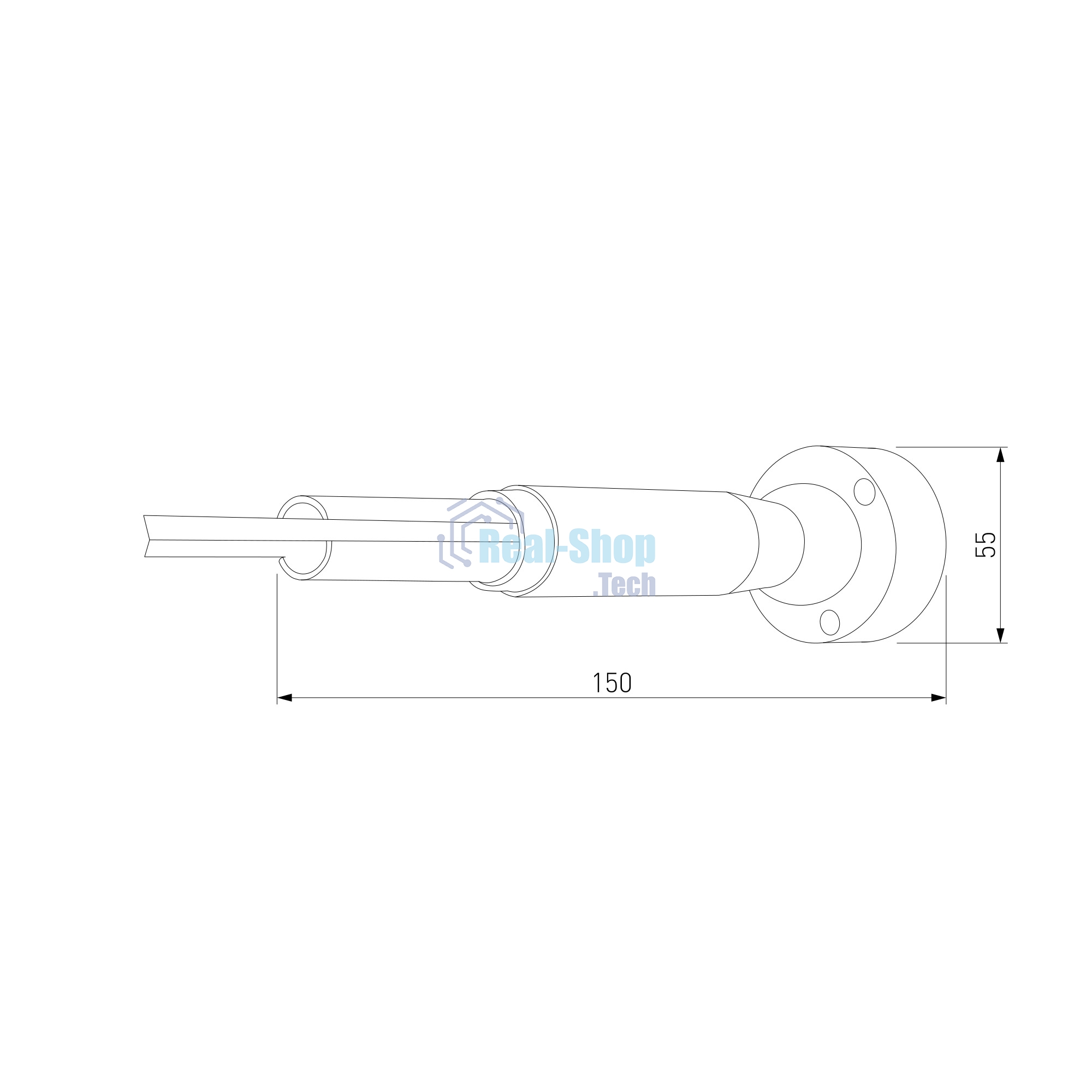 Крепление для струнного светильника (2 шт.) 40127/LED черный, Арт. a063506