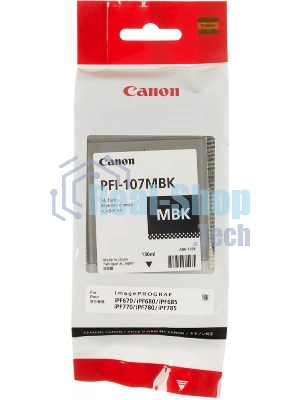 Картридж струйный Canon PFI-107MBK (6704B001) черный матовый (130 мл) для Canon iP F680/685/780/785