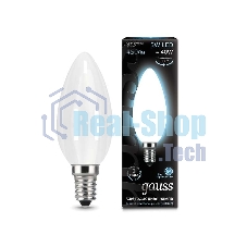 Лампа светодиодная Gauss Filament Свеча E14 5Вт 4100К OPAL