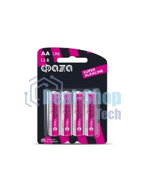 Элемент питания алкалиновый LR 6 Super Alkaline BL-4 (уп.4шт) ФАZА 4895205000285, 1.5 В