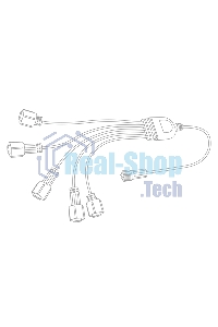 Разветвитель -Y для уличных гирлянд Neon-night Professional (1 вход, 5 выходов) белый ПВХ