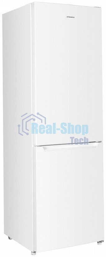 Холодильник Maunfeld MFF185SFW белый двухкамерный 213/104л морозилка снизу