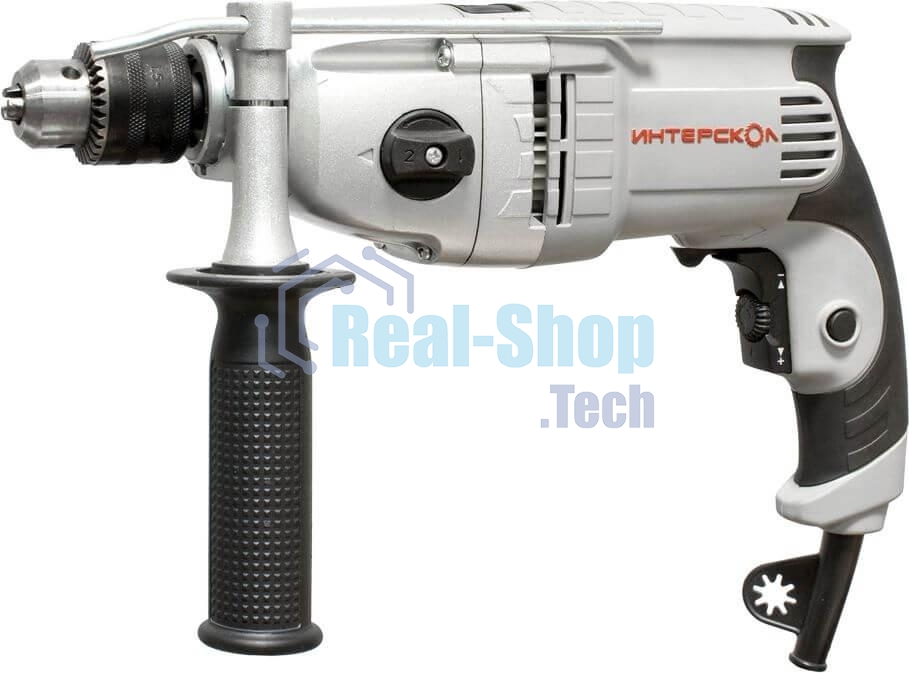 Дрель ударная ИНТЕРСКОЛ ДУ-13/810ЭР 150.1.3.00 810Вт,ВЗП-13мм,2000о/м,32000уд/м,2 режим,3.2кг