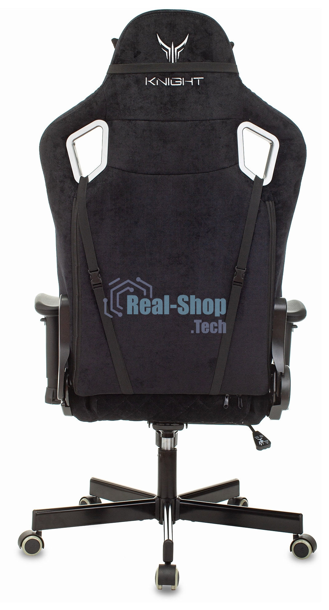 Кресло игровое Бюрократ Knight Outrider Light-20 черный с подголов. крестовина металл