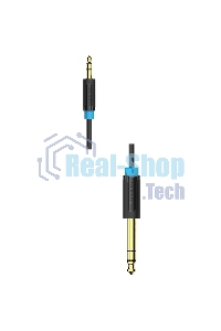 Кабель Vention аудио Jack 6,5 мм M/3,5 M - 3 м