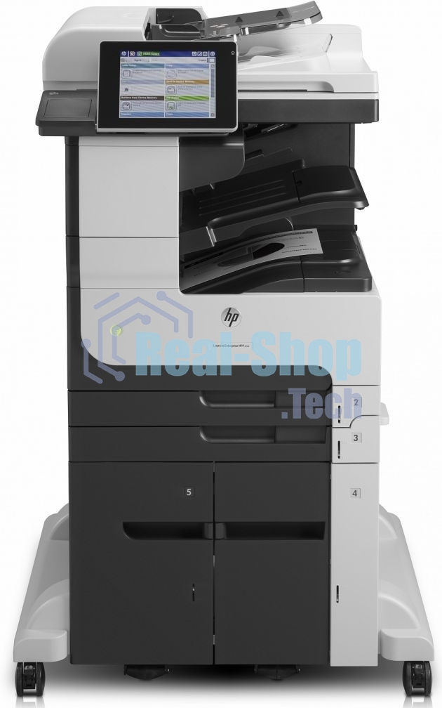 МФУ лазерное HP LaserJet Enterprise MFP M725z, лазерный принтер/сканер/копир/факс A3, 40ppm, 1200dpi, 1Gb, 320Gb HDD, 6 trays 100+250+250+3x500, Stand, ADF100, Duplex, Stapler, USB/LAN/FIH, Color LCD20i, 1y warr, замена Q7830A M5035x, Q7831A M5035xs)