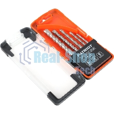 Набор сверл по бетону PATRIOT, 5 шт: 4x75 мм, 5x85мм, 6x100 мм, 8x120 мм, 10x120 мм, в боксе