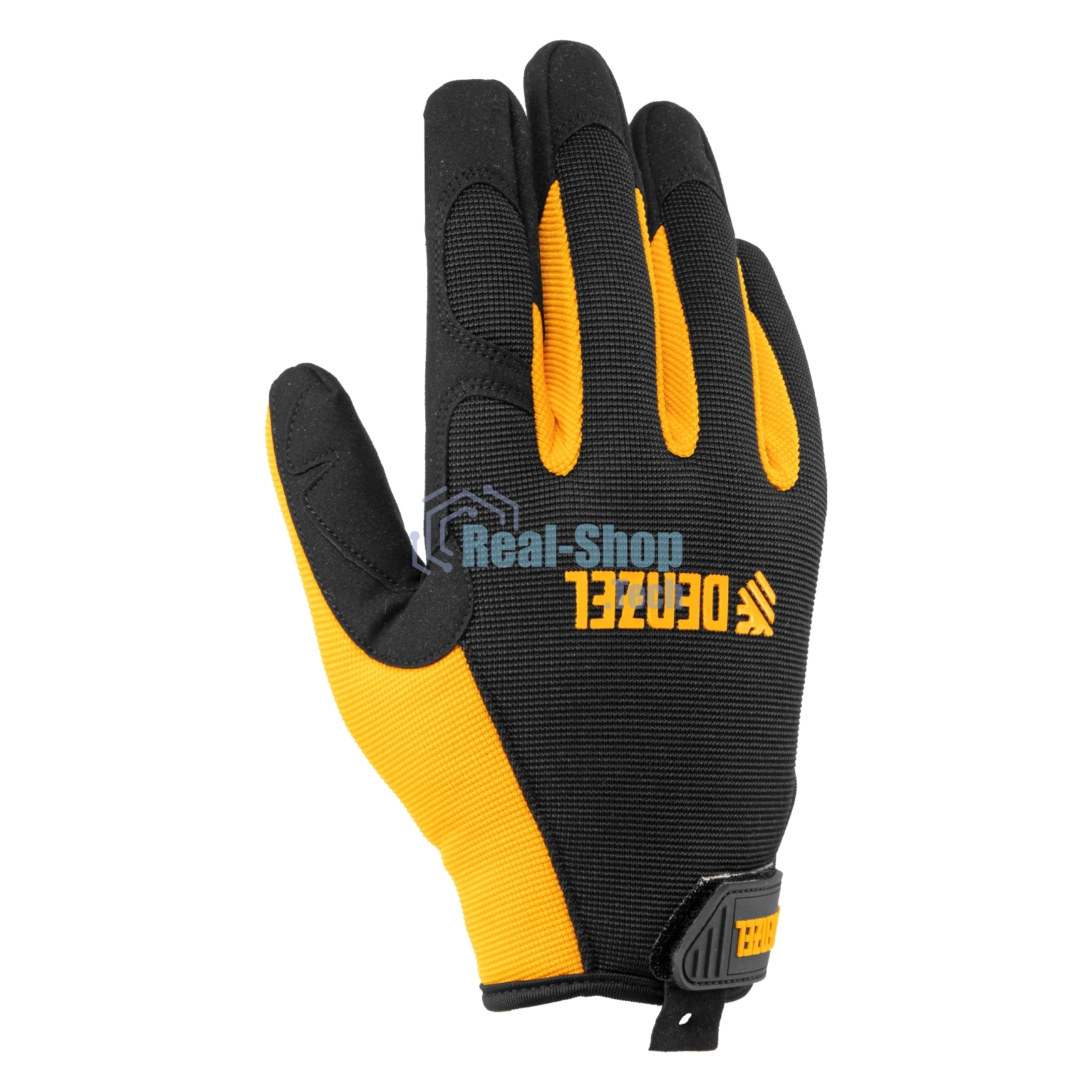 Перчатки универсальные Denzel на липучке, размер 9