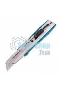 Нож Gross 195 мм, метал.корпус, выдв. сегм. лезвие 25 мм (SK-5), метал. напр-щая, клипса для ремня