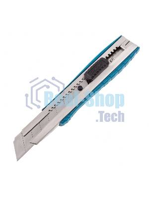 Нож Gross 195 мм, метал. корпус, выдв. сегм. лезвие 25 мм (SK-5), метал. напр-щая, клипса для ремня