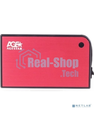Внешний корпус для HDD AgeStar 3UB2A14 (красный) usb3.0 to 2,5