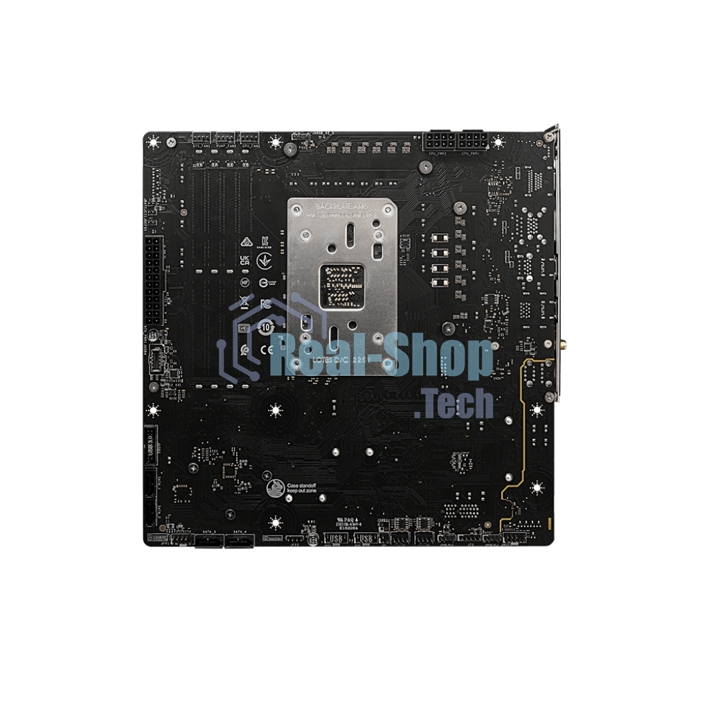 Материнская плата MSI B650M PROJECT ZERO, AM5, AMD B650, 4xDDR5, 4xSATA, 2xM.2, 1xPCIe 4.0 x16, 1xPCIe x1, 1xDP, 1xHDMI, 1x 2.5Gb LAN, 2xUSB-A 2.0, 2xUSB 3.2 Gen 1, 3xUSB 3.2 Gen 2, 3x3.5 мм, 7.1, mATX