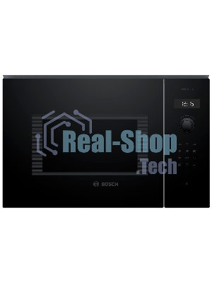 Микроволновая печь встраиваемая Bosch BEL454MB1F 6 Series, 900Вт,LED-display,AutoPilot 8, 25 л, гриль, черный, 382x594x388 мм