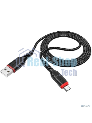 Кабель USB Micro/HOCO HC-44890 X59/1m/2.4A/Нейлон/черный