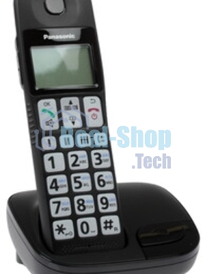Телефон беспроводной (DECT) Panasonic KX-TGE110RUB черный АОН