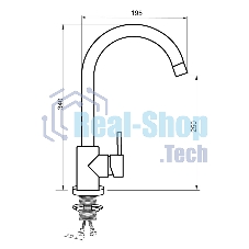 SUS124BL-017F Смеситель для кухни, ø35