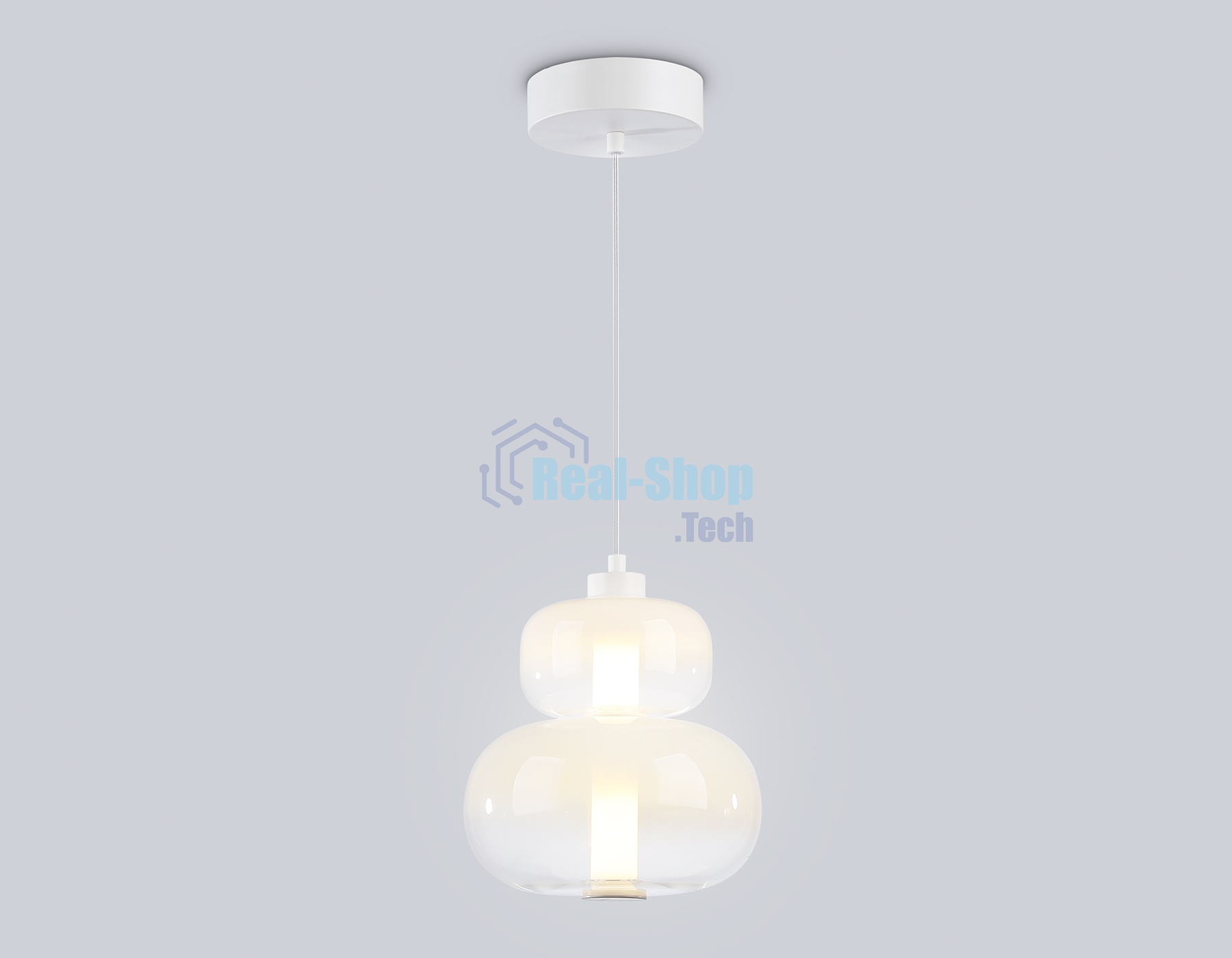 Подвесной светодиодный светильник Ambrella light LH11051 WH/FR белый/белый матовый 12W 3000K D230*265