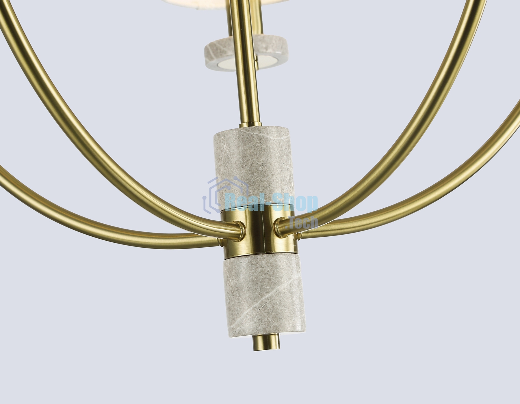 Люстра Ambrella light LH75351/5 SB/WH бронза/белый E14*5 max 40W D630*780