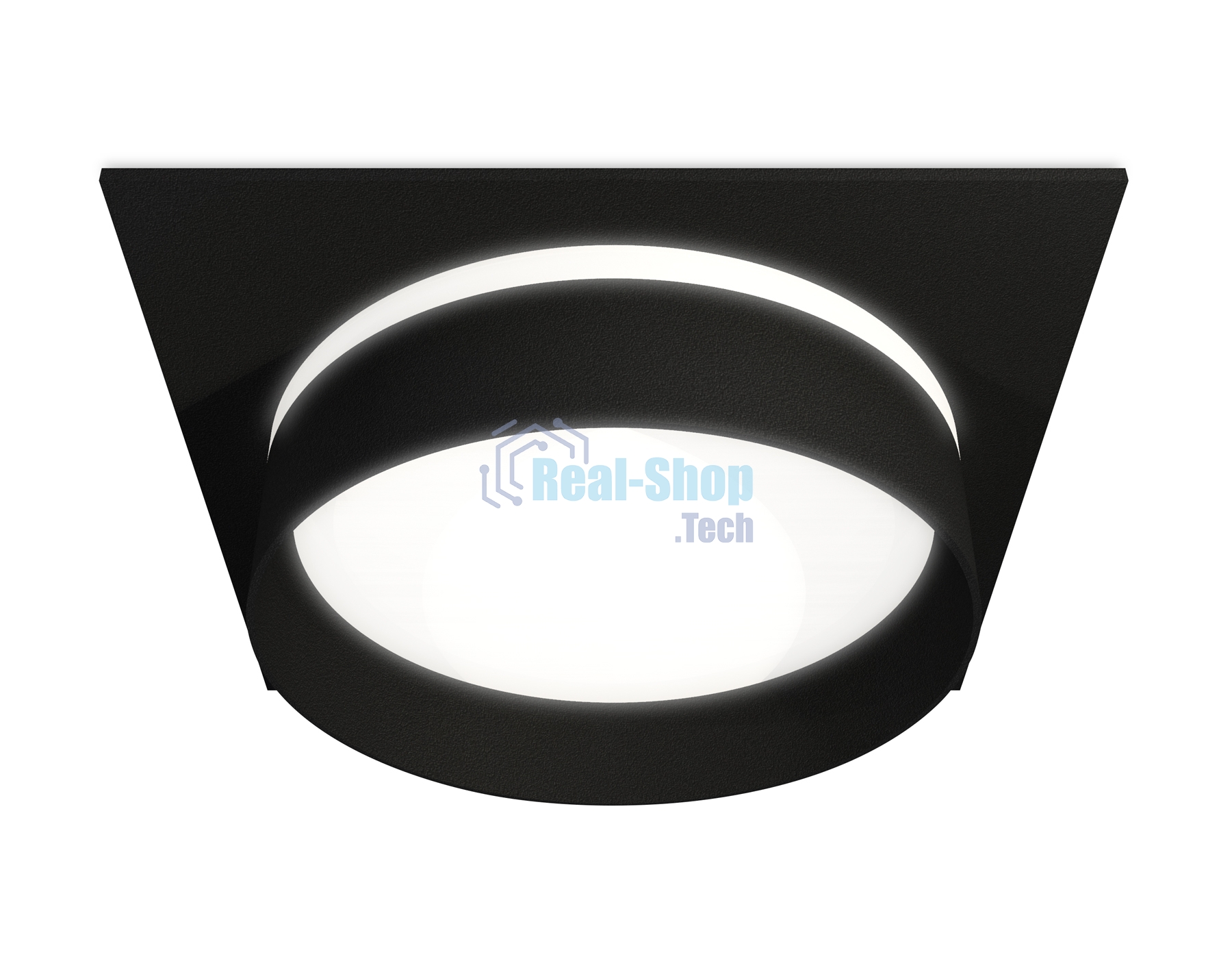 Комплект встраиваемого светильника Ambrella light XC8062020 SBK/FR черный песок/белый матовый GX53 (C8062, N8462)