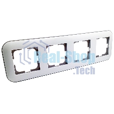 Ovivo Рамка 4-местн. ЛОФТ (LOFT), белый/серый, 404-010003-228