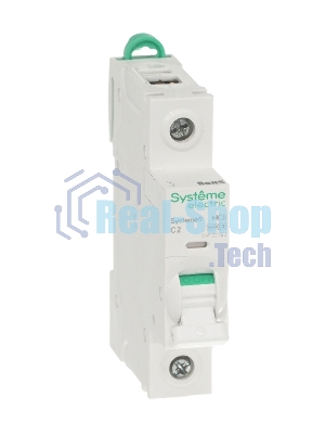 Выключатель автоматический 1П 2А характеристика C 6кA 230В Systeme Electric Systeme9 (кратно 1)
