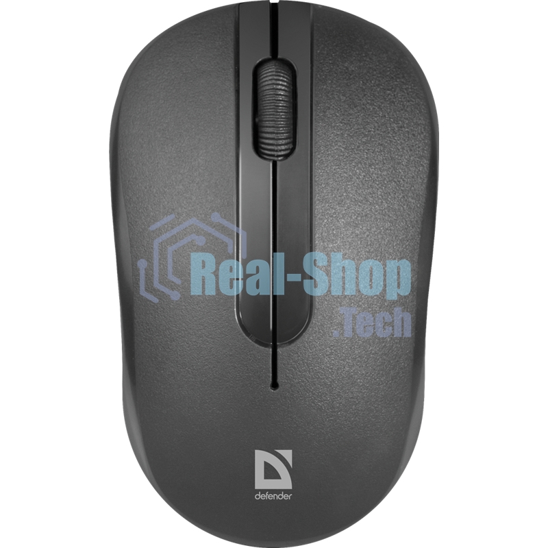 Мышь беспроводная Defender Datum MM-285 черный, 1600 dpi, радиоканал, USB, кнопки - 3