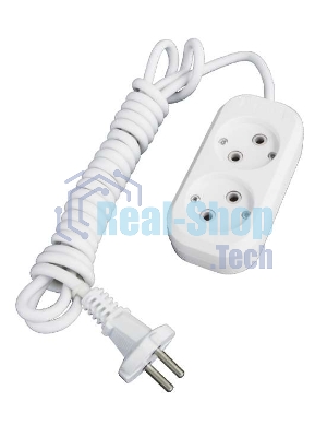 Удлинитель 2х3 м без заземл. 10А IP20 Е-202 АБС-пл. ПВС 2х0.75 UNIVersal 9631960