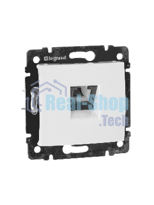 Legrand Legrand 774438 Розетка телефонная Valena RJ11 4 контакта 1 коннектор (белая)